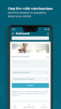 Scaricare PetCoach Ask a vet online 24/7 Medicina per Android Screenshot 5