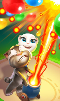 Scaricare Talking Tom Bubble Shooter Casual per Android Screenshot 2