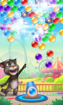 Scaricare Talking Tom Bubble Shooter Casual per Android Screenshot 3