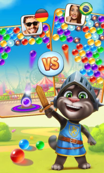 Scaricare Talking Tom Bubble Shooter Casual per Android Screenshot 4