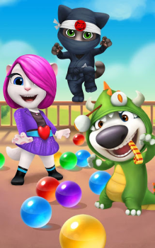 Scaricare Talking Tom Bubble Shooter Casual per Android Screenshot 6