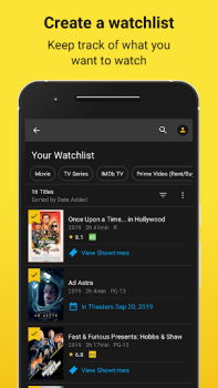Scaricare IMDb Film & TV Intrattenimento per Android Screenshot 5