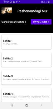 Scaricare Peshonamdagi Nur Libri e guide per Android Screenshot 3