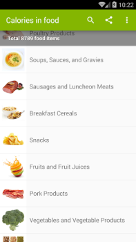 Scaricare Calorie alimenti Salute e fitness per Android Screenshot 2