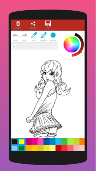 Scaricare Libro da colorare anime Arte e design per Android Screenshot 2