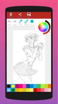 Scaricare Libro da colorare anime Arte e design per Android Screenshot 4