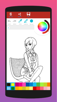 Scaricare Libro da colorare anime Arte e design per Android Screenshot 6