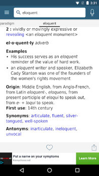 Scaricare Dictionary - Merriam-Webster Educazione per Android Screenshot 3