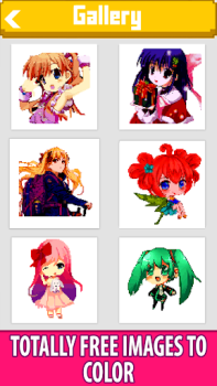 Anime Manga Pixel Art Coloring