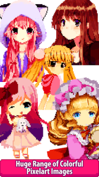 Anime Manga Pixel Art Coloring