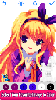 Anime Manga Pixel Art Coloring