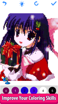 Anime Manga Pixel Art Coloring