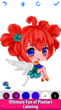 Anime Manga Pixel Art Coloring