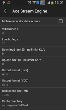 Scaricare Ace Stream for Android TV Lettori ed editor video per Android Screenshot 2