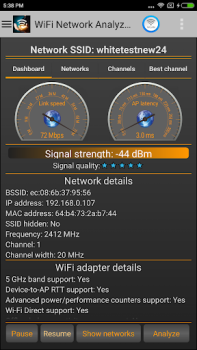Scaricare Analizzatore WiFi - Analyzer Strumenti per Android Screenshot 3