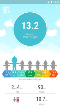 Scaricare BMI calculator for child Salute e fitness per Android Screenshot 2