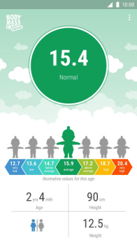 Scaricare BMI calculator for child Salute e fitness per Android Screenshot 4