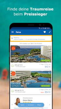 Scaricare CHECK24 Reisen Viaggi per Android Screenshot 2