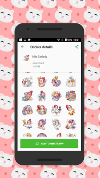 Scaricare Cats stickers Intrattenimento per Android Screenshot 2
