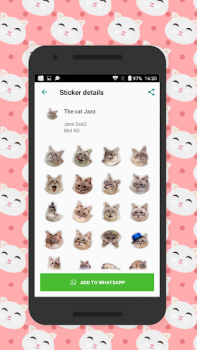 Scaricare Cats stickers Intrattenimento per Android Screenshot 3