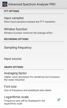 Scaricare Advanced Spectrum Analyzer PRO Musica e audio per Android Screenshot 7