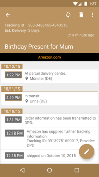 Scaricare Deliveries Package Tracker Lavoro per Android Screenshot 3