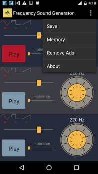 Scaricare Frequency Sound Generator Strumenti per Android Screenshot 2