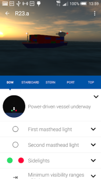 Scaricare COLREGs - Fanali e signali Educazione per Android Screenshot 2