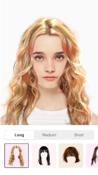 Scaricare Hairstyle Try On Color Changer Bellezza per Android Screenshot 2