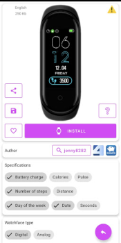 Scaricare Mi Band 4 WatchFaces Strumenti per Android Screenshot 3