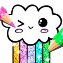 Scaricare  Kawaii Coloring Book Glitter