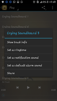 Scaricare Crying sounds Personalizzazione per Android Screenshot 2