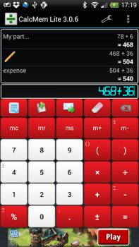 Scaricare Calcolatrice Mem Lavoro per Android Screenshot 2