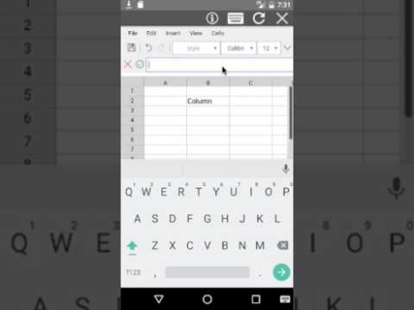 AndroXLS Editor per fogli XLS