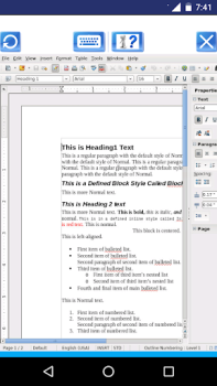 Scaricare AndroWriter editor documenti Lavoro per Android Screenshot 5