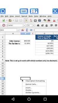 Scaricare AndroCalc Editor di fogli per Lavoro per Android Screenshot 3