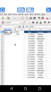 Scaricare AndroCalc Editor di fogli per Lavoro per Android Screenshot 4