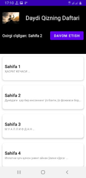 Scaricare Daydi Qizning Daftari Libri e guide per Android Screenshot 3