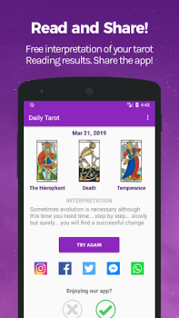 Scaricare Free Tarot Card Reading - Daily Tarot Stile di vita per Android Screenshot 4