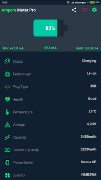 Scaricare xAmpere - Battery Charge Info Strumenti per Android Screenshot 4
