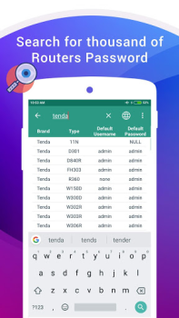 Scaricare Password router predefinita Strumenti per Android Screenshot 2