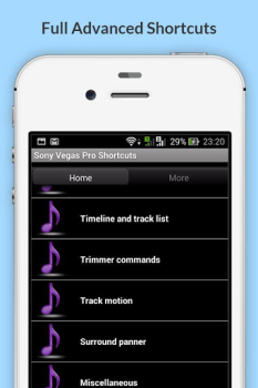 Scaricare Free Sony Vegas Pro Shortcuts Lavoro per Android Screenshot 3