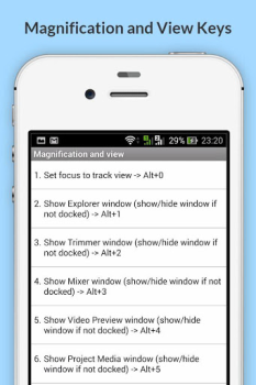 Scaricare Free Sony Vegas Pro Shortcuts Lavoro per Android Screenshot 5