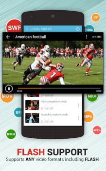 Scaricare Dolphin Video - Flash Player Lettori ed editor video per Android Screenshot 7