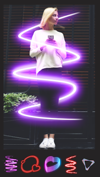 Scaricare Instasquare Photo Editor: Neon Foto per Android Screenshot 4