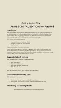 Scaricare Adobe Digital Editions Libri e guide per Android Screenshot 2