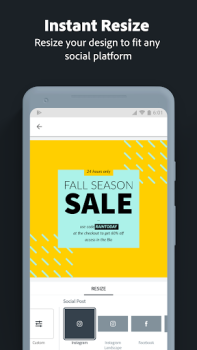 Scaricare Adobe Express: AI Video Design Arte e design per Android Screenshot 3