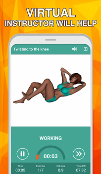 Scaricare 7 minute abs workout: Daily Ab Salute e fitness per Android Screenshot 2