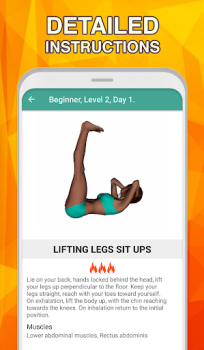 Scaricare 7 minute abs workout: Daily Ab Salute e fitness per Android Screenshot 4