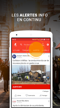Scaricare Flash info - Actualités et Mét Notizie e riviste per Android Screenshot 3